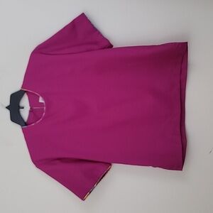 Popovitch & Company Fushia Pink Short Sleeve Top M/L